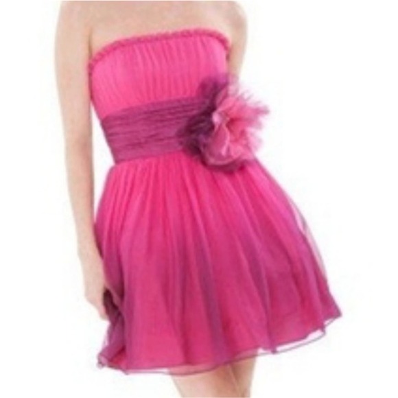 Betsey Johnson Pink Ombré Silk Tulle Dress - Picture 7 of 7